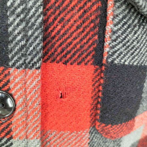 メルトン melton 60S WOOL ウールバッファローチェックシャツ メンズ FREE